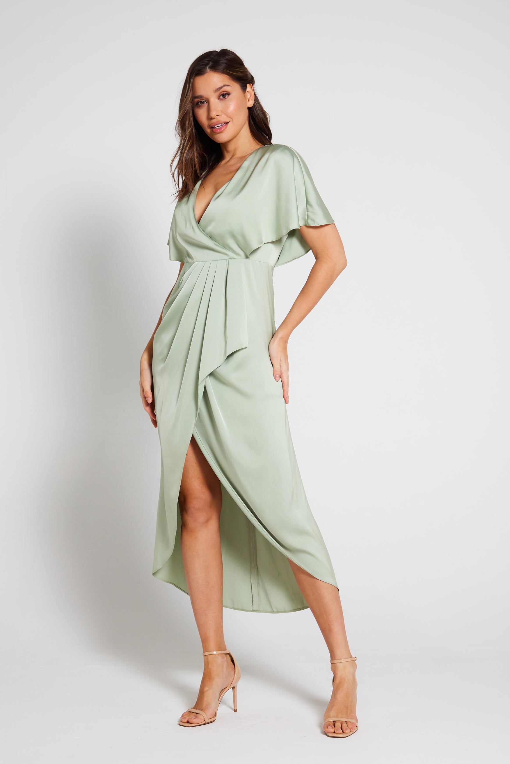 Midi dresses with sleeves for weddings hotsell