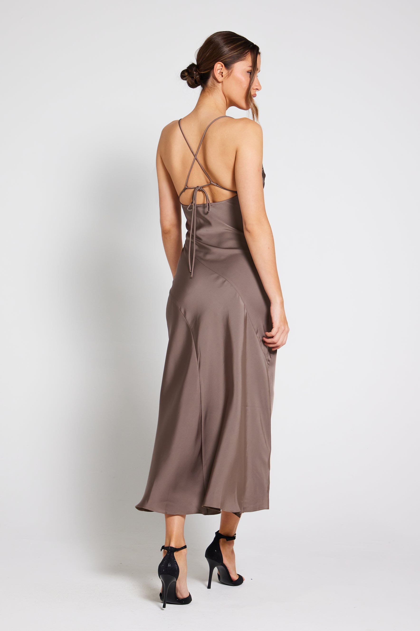 Lissa asymmetrical hotsell slip dress