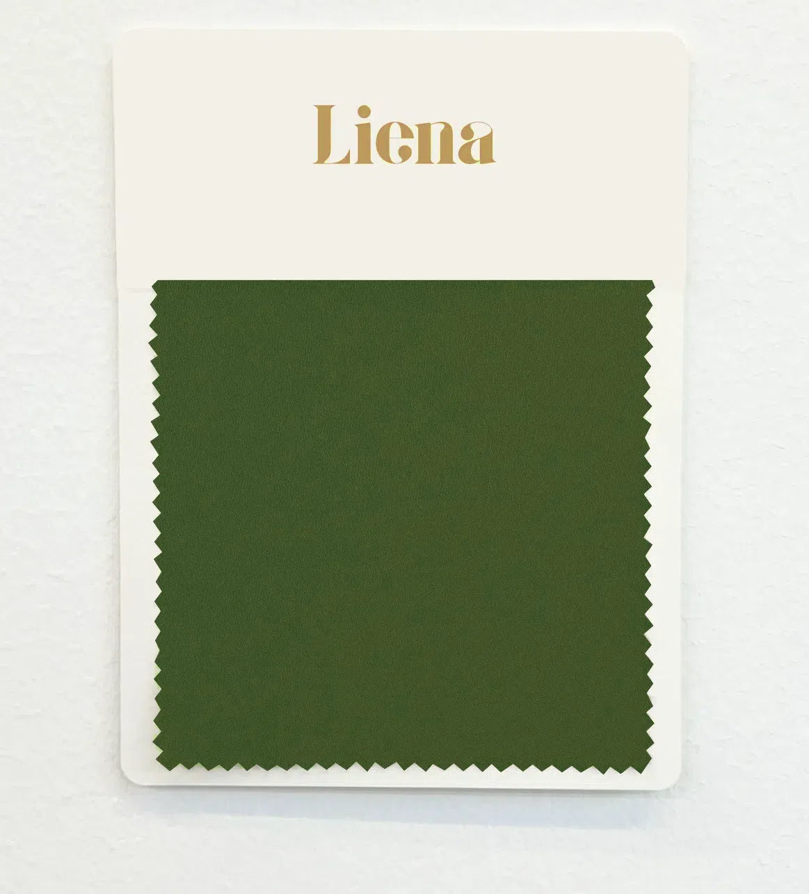 Luxe Collection Fabric Swatch Card - Olive Green