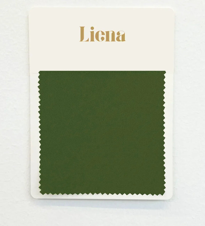 Luxe Collection Fabric Swatch Card - Olive Green