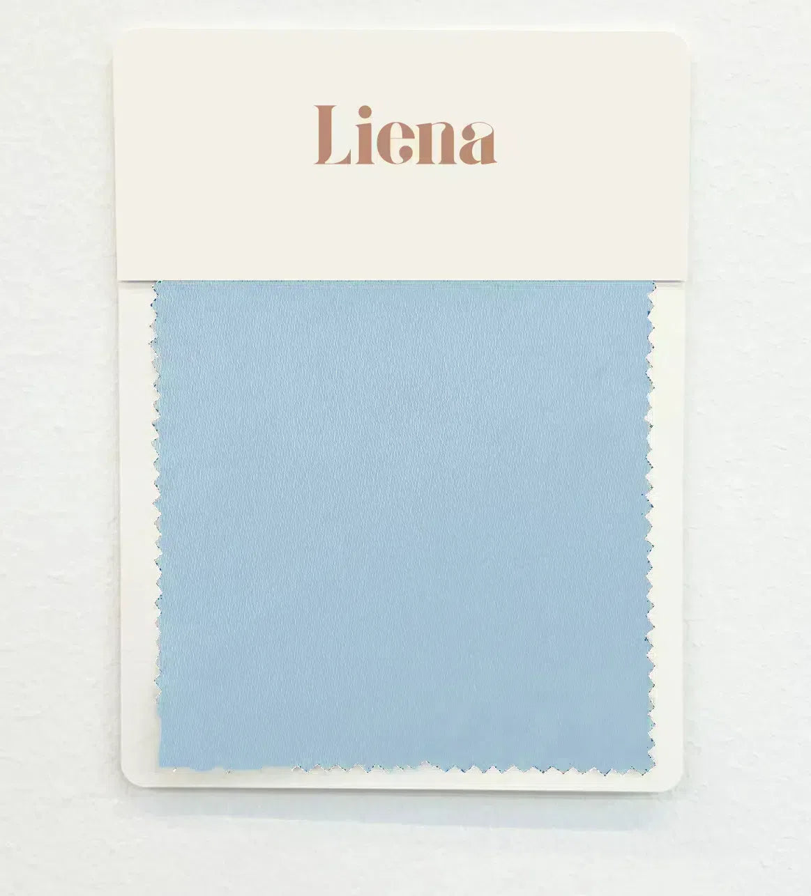 Satin Fabric Swatch Card - Ice Blue