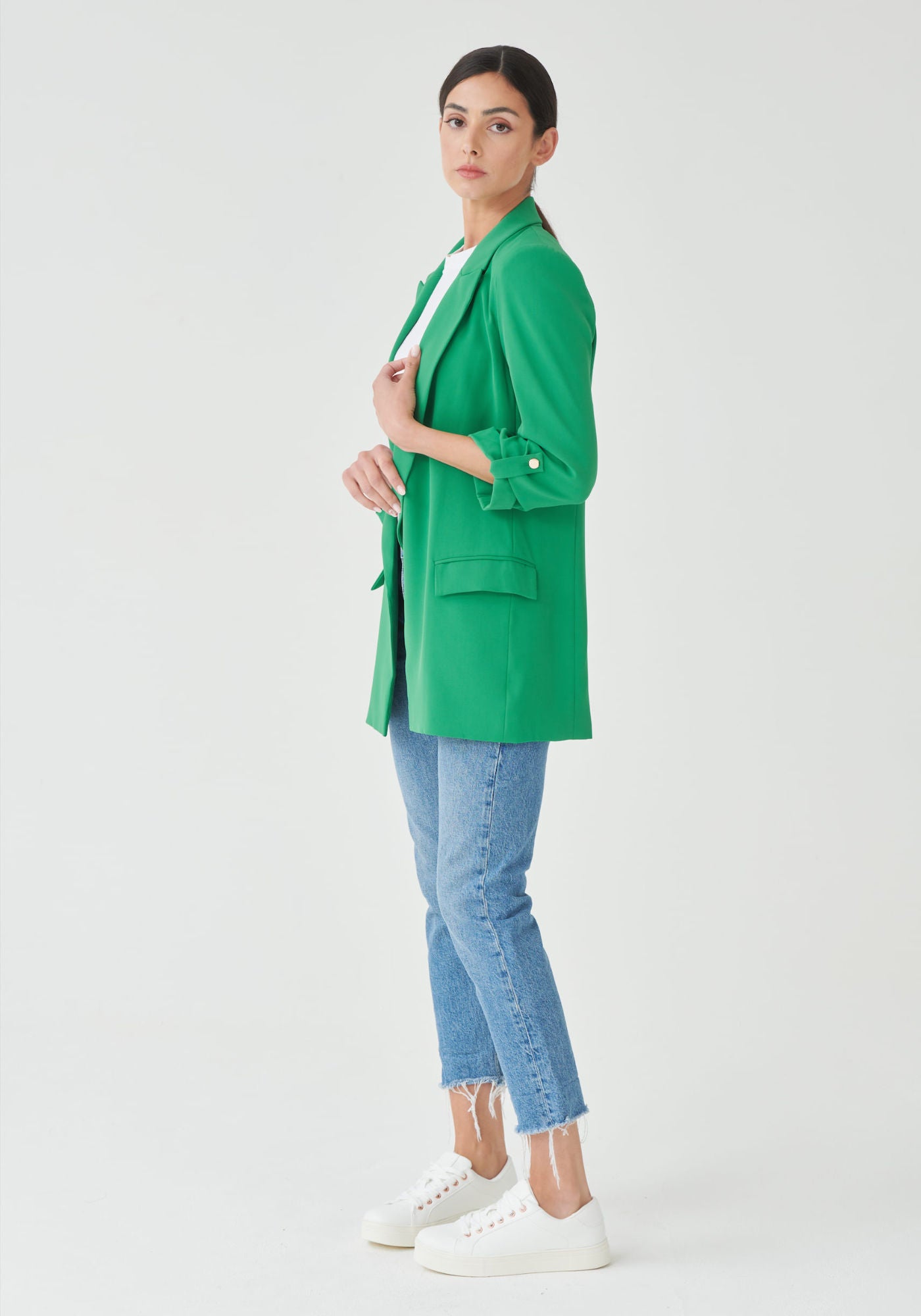 Oversized hotsell green blazer