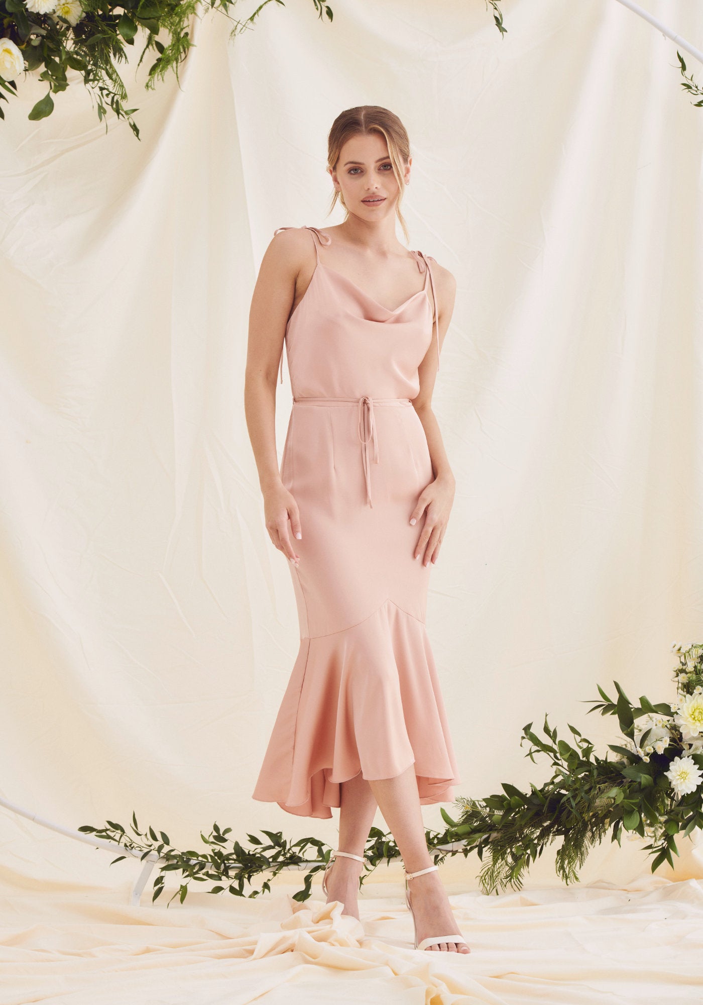 Pink bridesmaid shop dresses uk