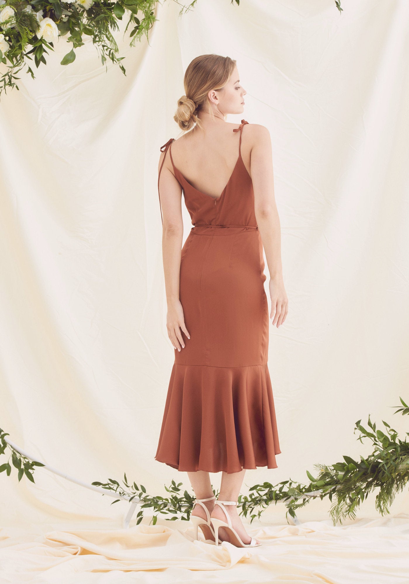 Shona joy 2025 rust dress